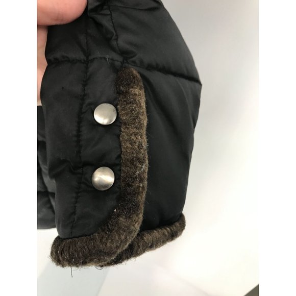 Apt 9 Womens Coat Black Quilted Puffer Turtle Neck Collared Sz Small Hip Thigh - Picture 7 of 16